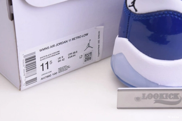 Rep TBK AH7860-100 Low 11 Retro White Concord Air Jordan 0710